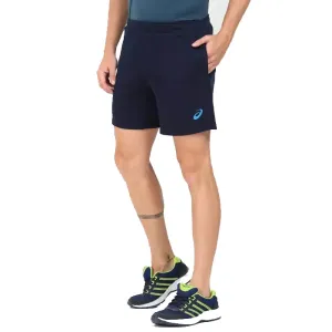 ASICS Terry Embroidered Logo 7 Inch Shorts, Midnight