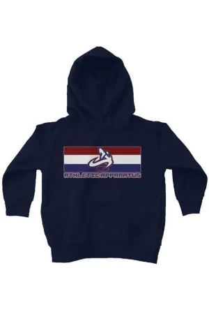 Athletic Apparatus navy no lining rwb logo kids fl