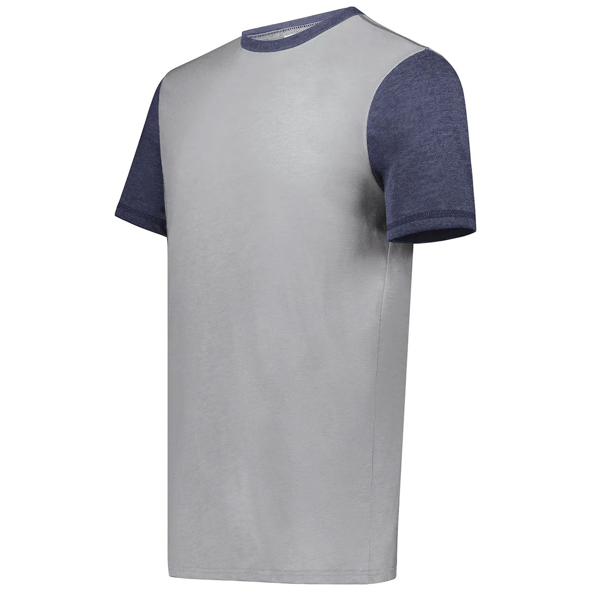 Augusta Sportswear Men's Grey Heather/Navy Heather Gameday Vintage Ringer Tee