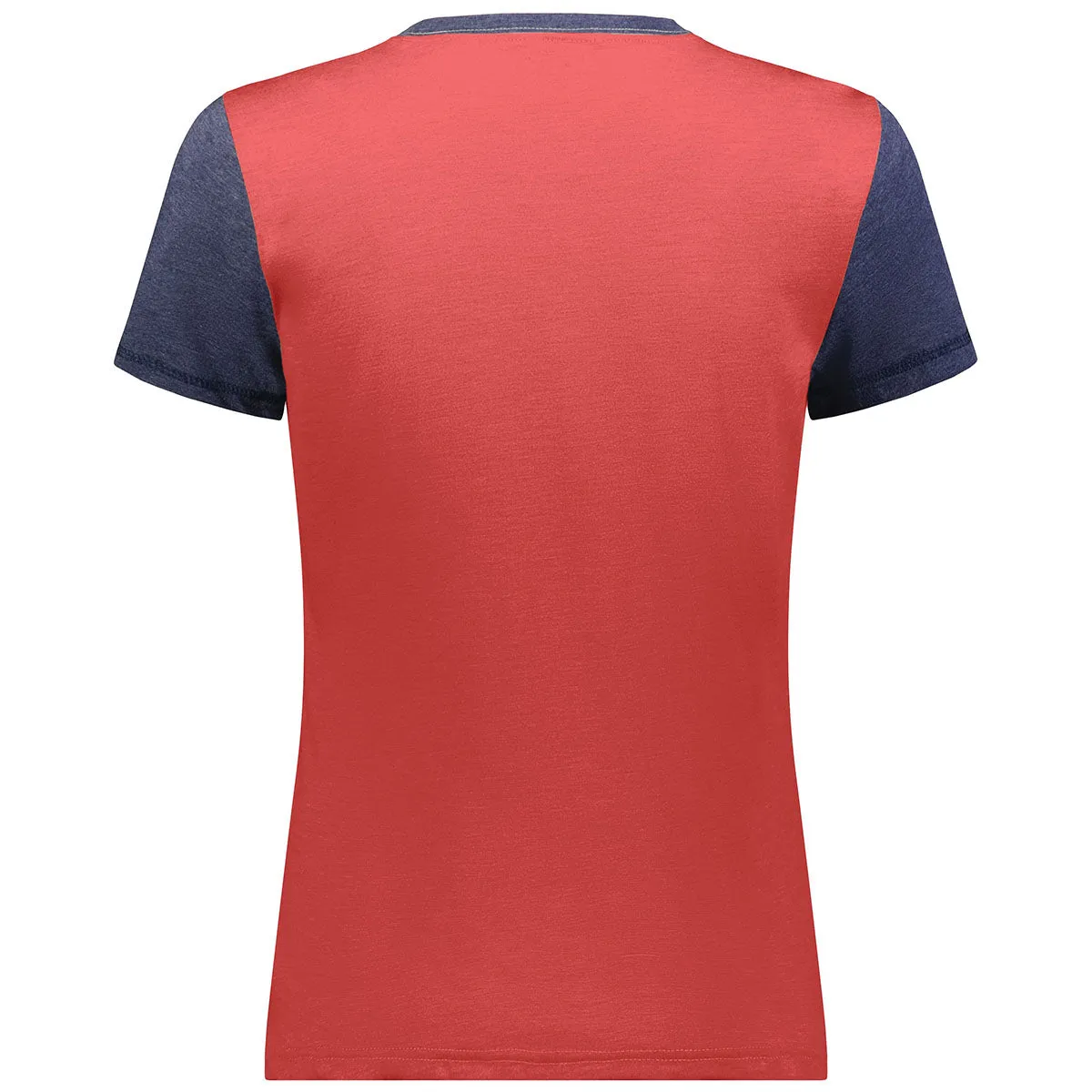 Augusta Sportswear Women's Scarlet Heather/Navy Heather Gameday Vintage Ringer Tee