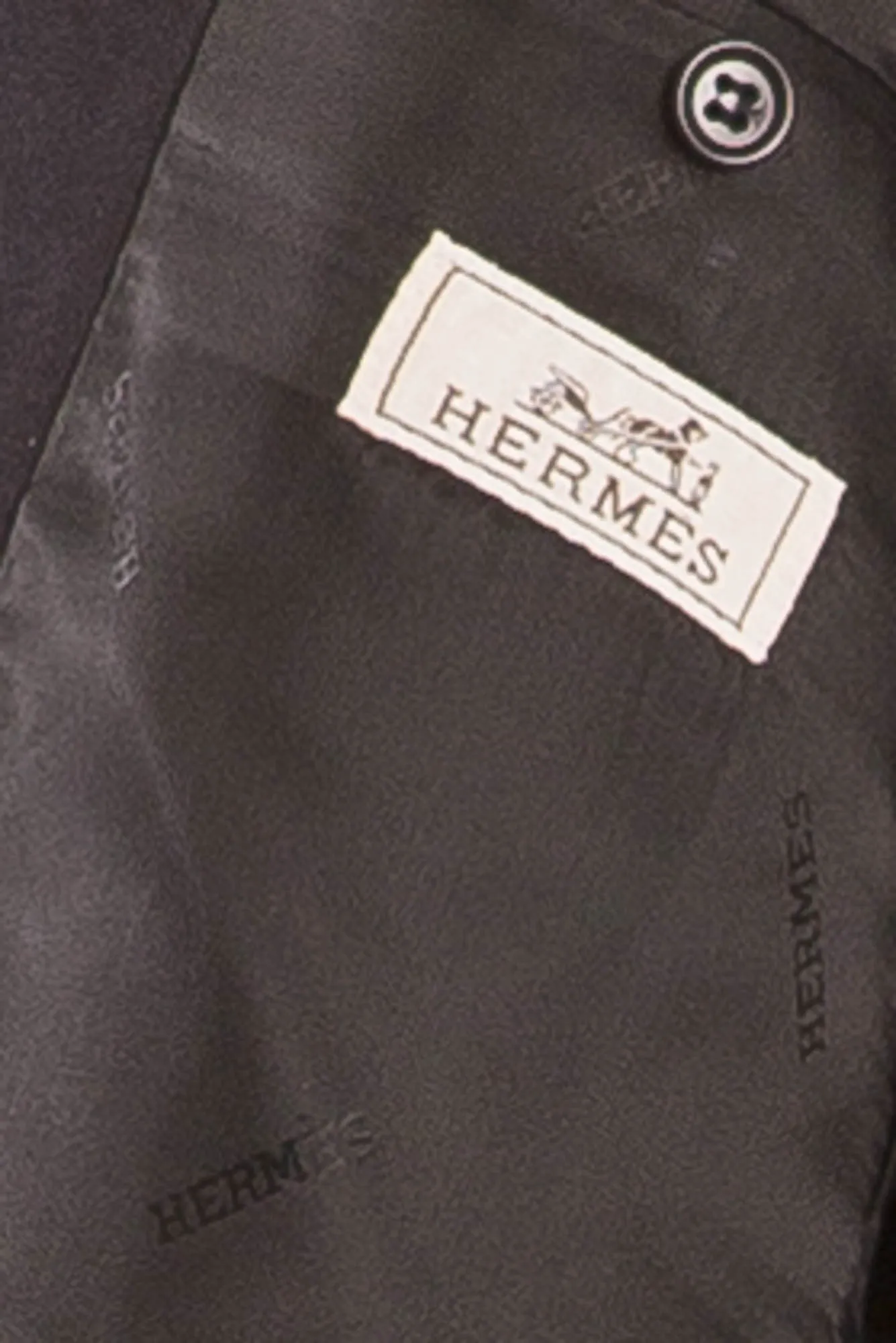 Authentic Hermes - 2PC Black Men's Tuxedo - IT 54