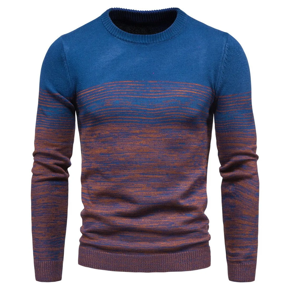 Autumn men's knitwear cross border pullover round neck