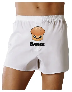 Baker Cute Roll Front Print Boxer Shorts