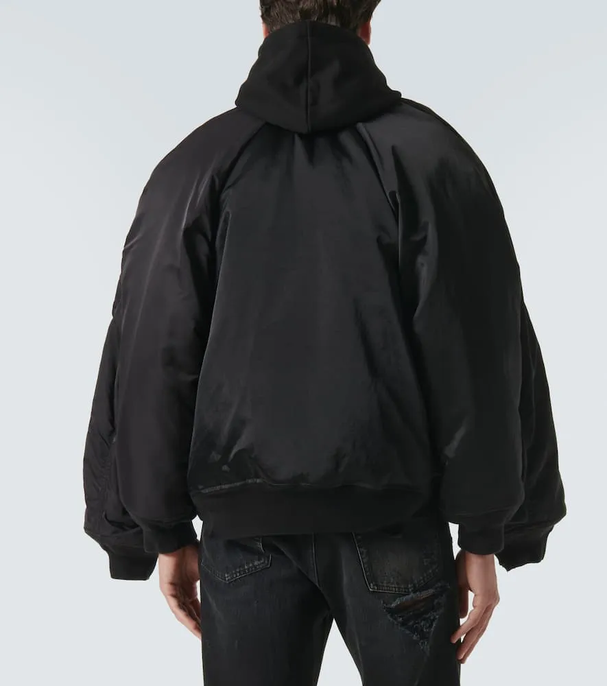 Balenciaga Cotton-trimmed bomber jacket