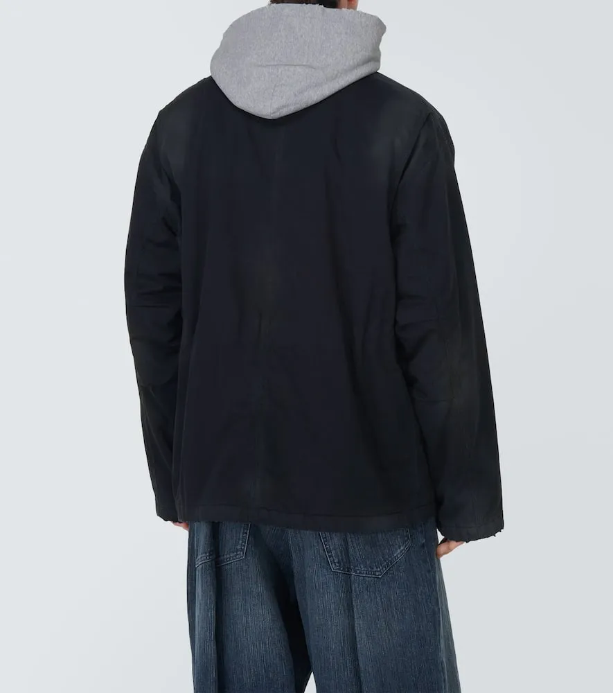 Balenciaga Oversized cotton gabardine parka