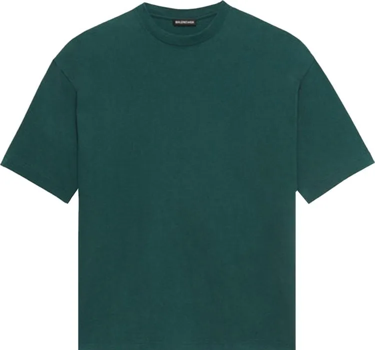 Balenciaga Regular T-Shirt 'Cypress Green', Green