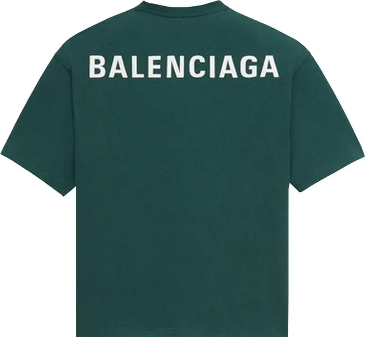 Balenciaga Regular T-Shirt 'Cypress Green', Green