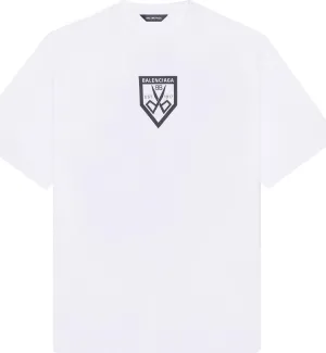 Balenciaga Scissors Flatground T-Shirt White/Black, black