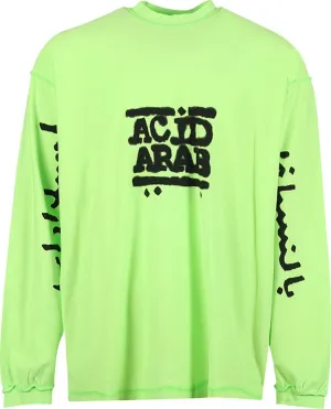 Balenciaga T-Shirt 'Fluo Green/ Black', green