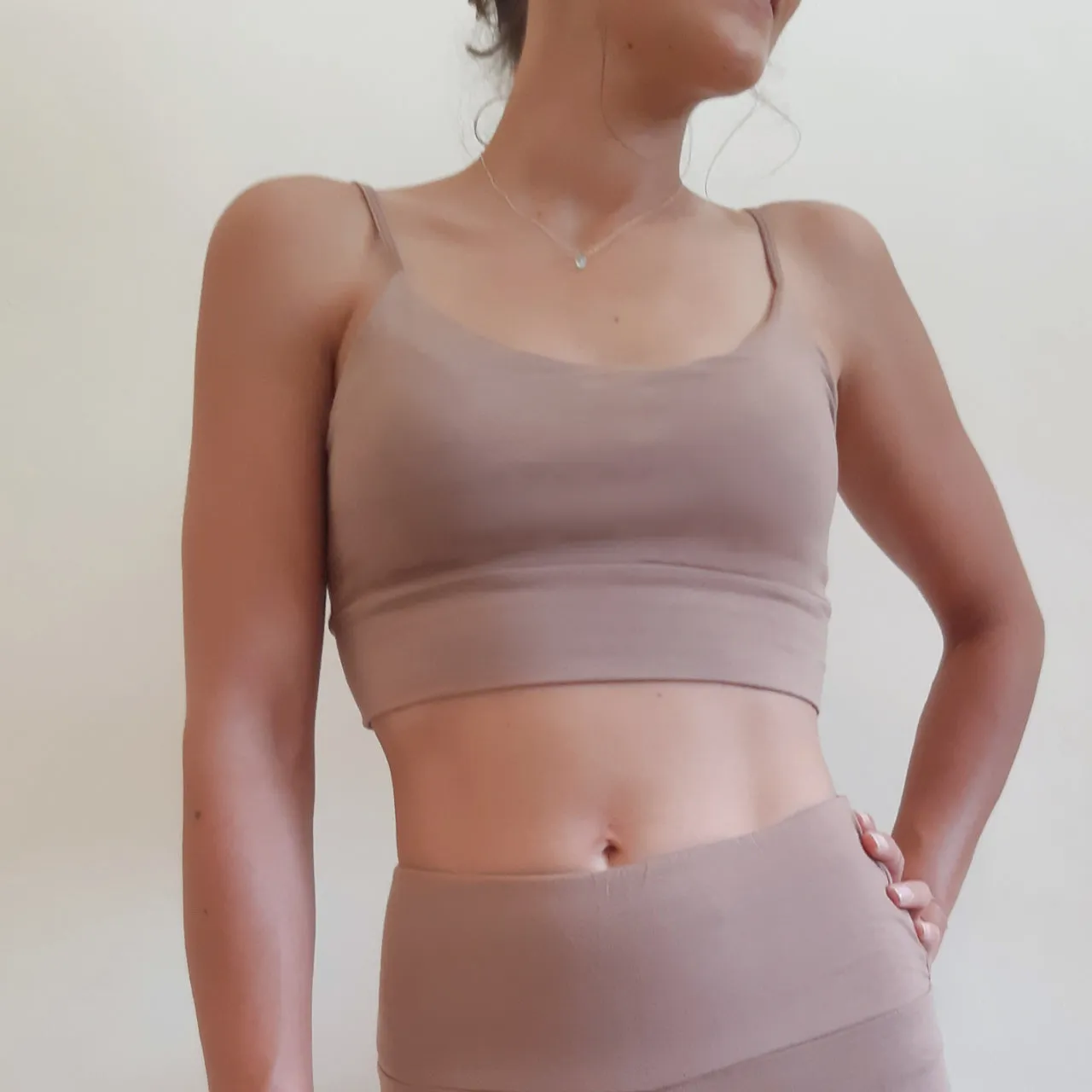 Bamboo Yoga Bra / Brown