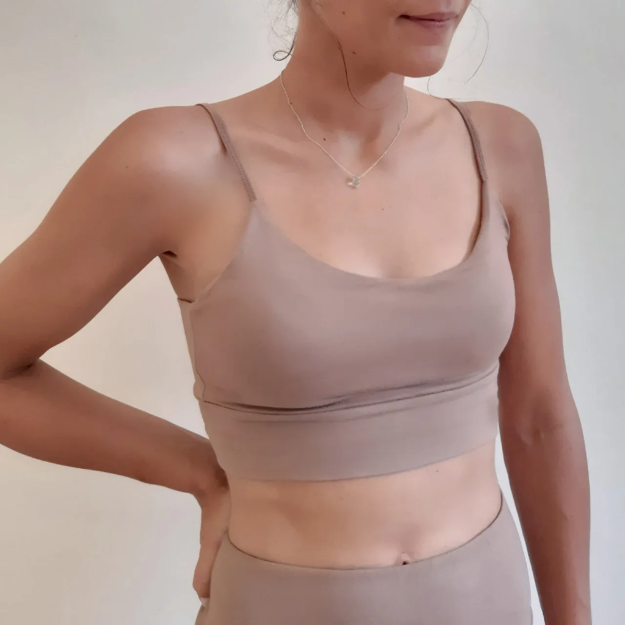 Bamboo Yoga Bra / Brown