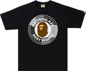 BAPE Color Block Busy Works Tee 'Black', Black