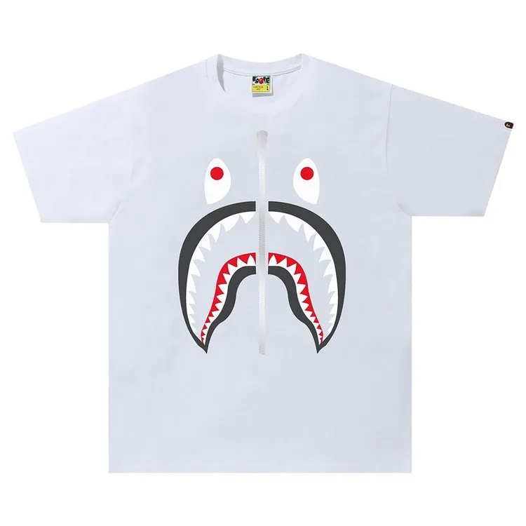 BAPE Shark Tee 'White', White