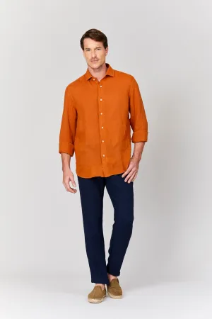 basic linen shirt honey