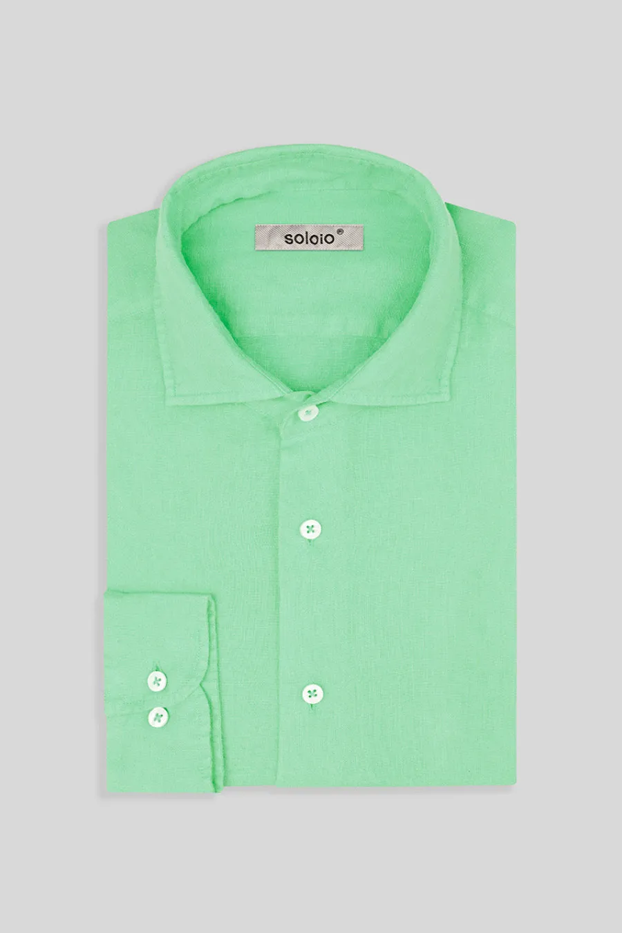 basic linen shirt honeydew