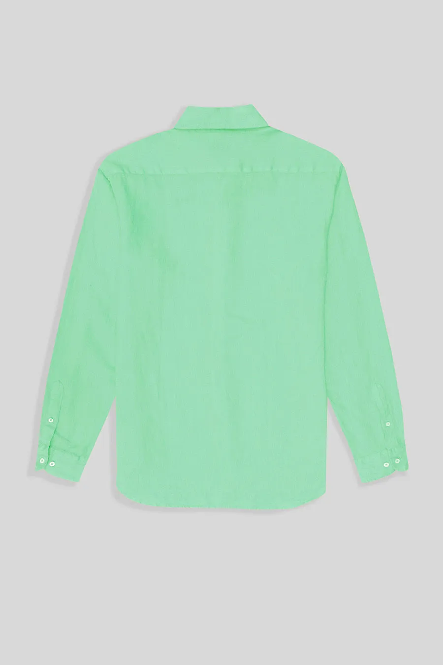 basic linen shirt honeydew