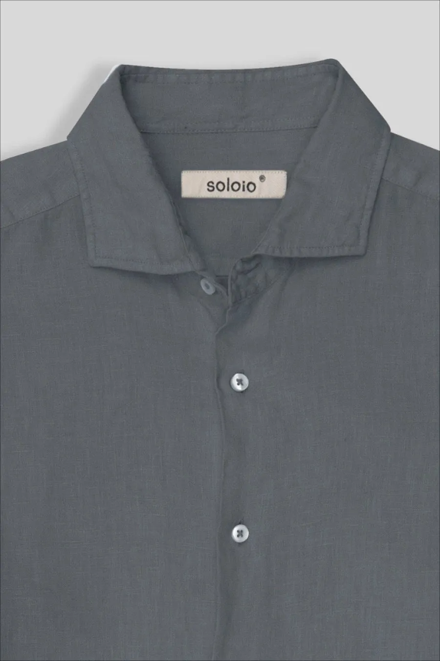 basic linen shirt smoke