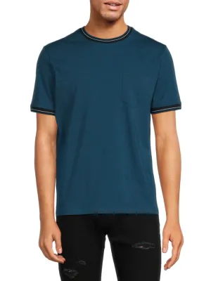 Ben Sherman T-Shirt with Bell Pocket in Legion Blue
