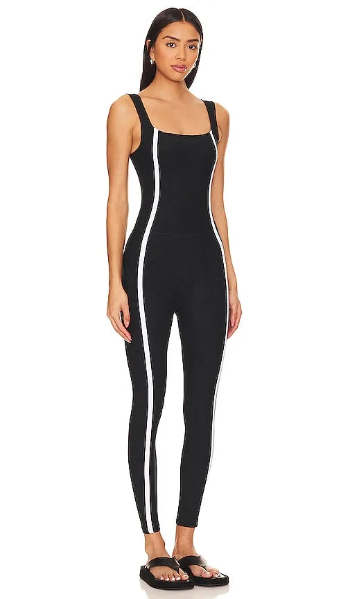 Beyond Yoga Spacedye New Moves Midi Jumpsuit in Black