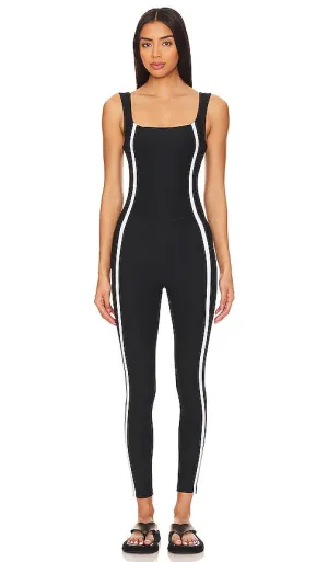 Beyond Yoga Spacedye New Moves Midi Jumpsuit in Black