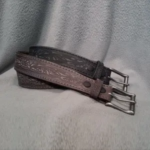 BH Men's Western Embossed Leather Western Belt #2880