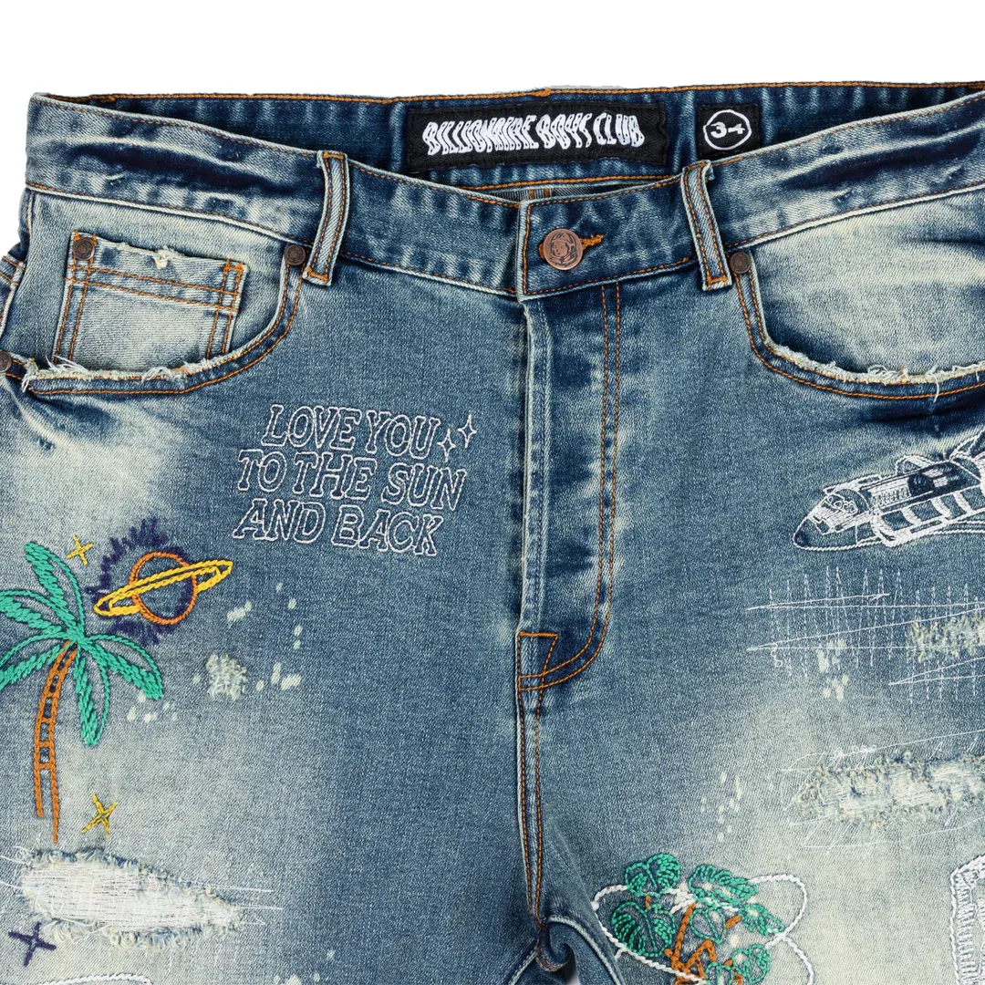 Billionaire Boys Club BB Explore Denim Shorts