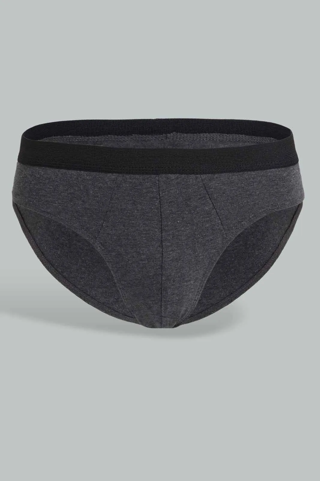 Black And Charcoal Brief For Men (Pack of 2)