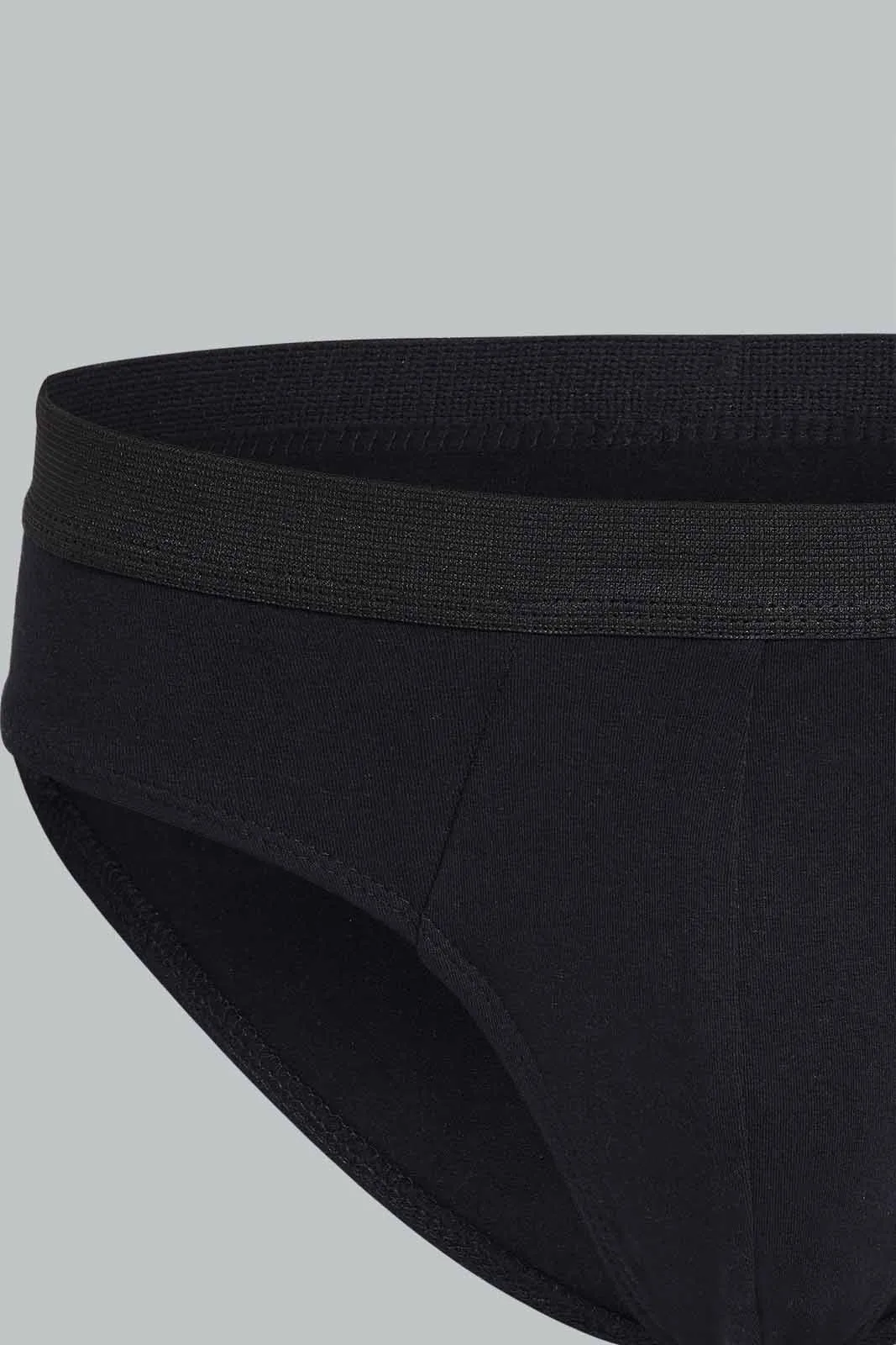 Black And Charcoal Brief For Men (Pack of 2)