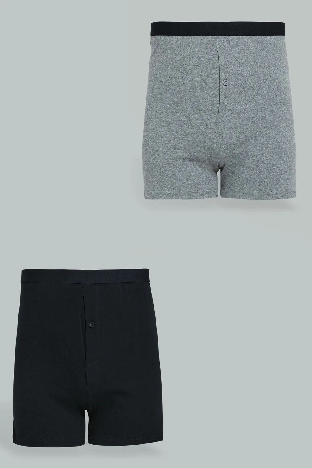 Black And Grey Boxer Short (Pack of 2)