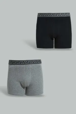 Black And Grey Hipsters Set (Pack Of 2)