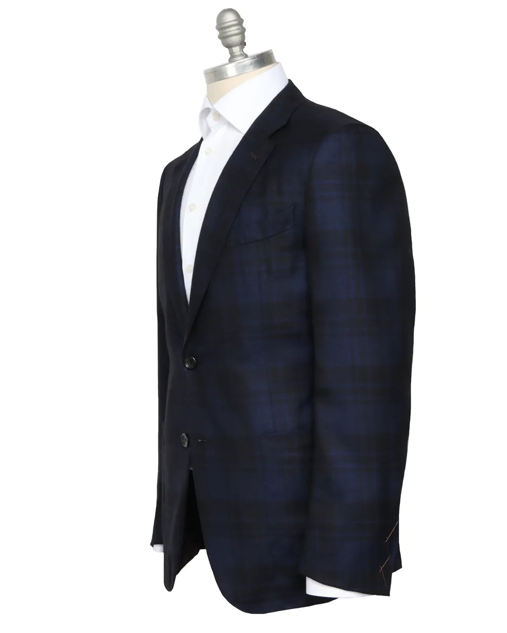Black and Navy Plaid Sportcoat