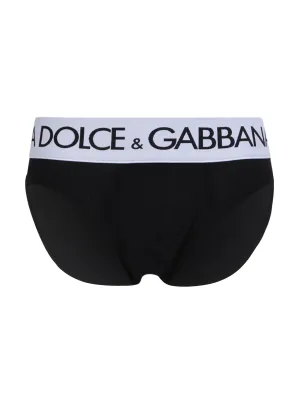 Black bi-elastic briefs