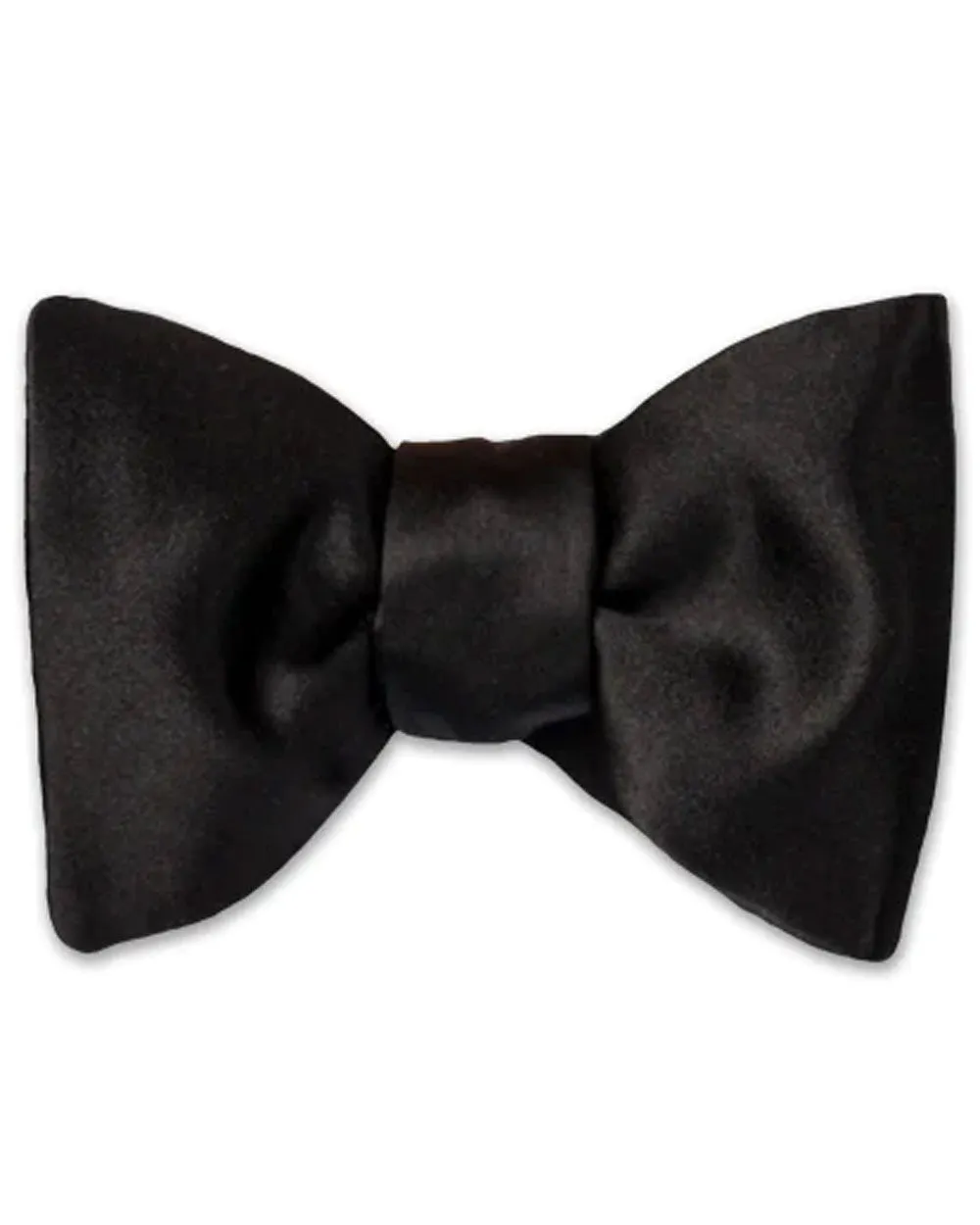 Black Classic Satin Bowtie