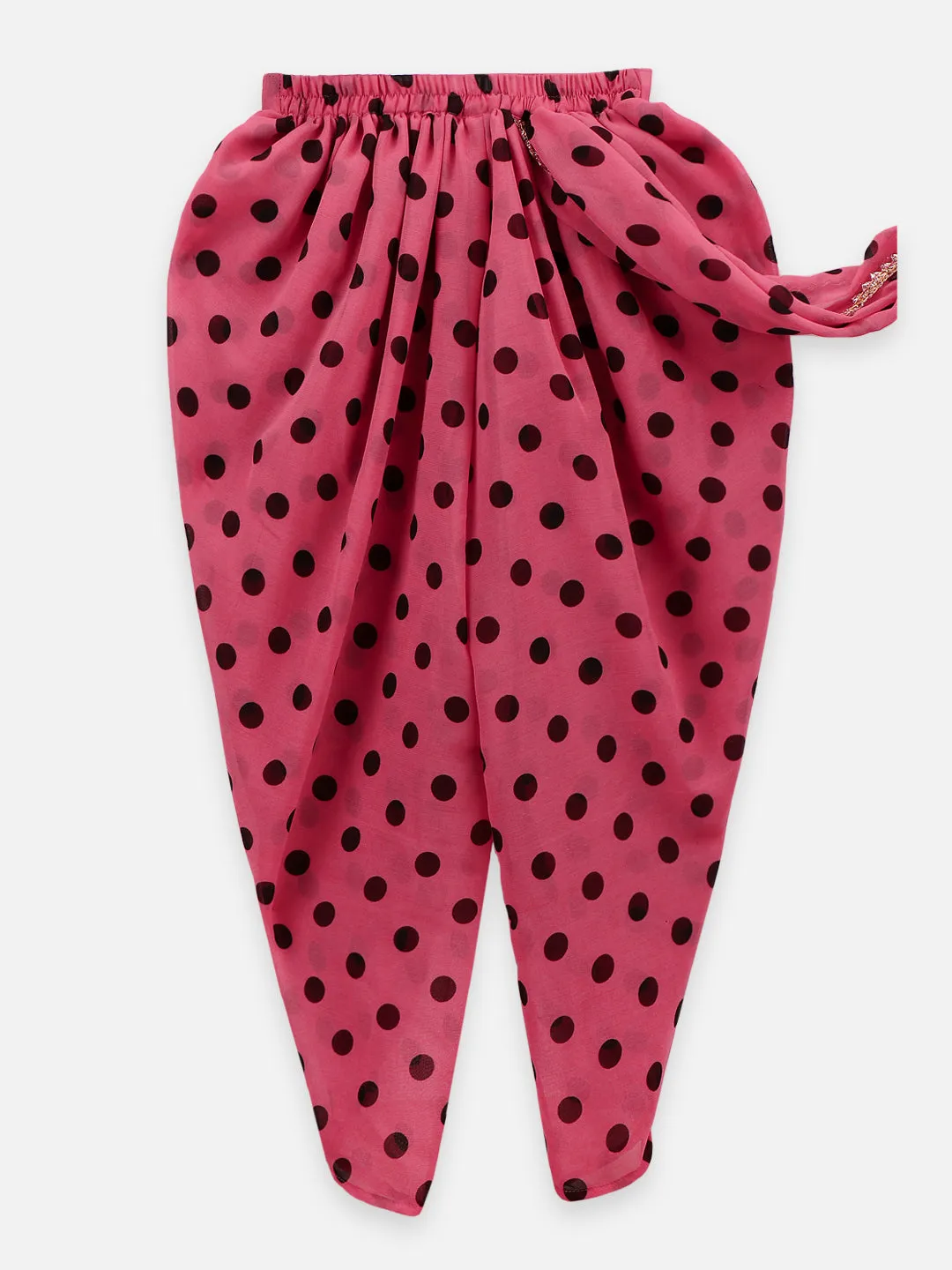 Black polka Dhoti