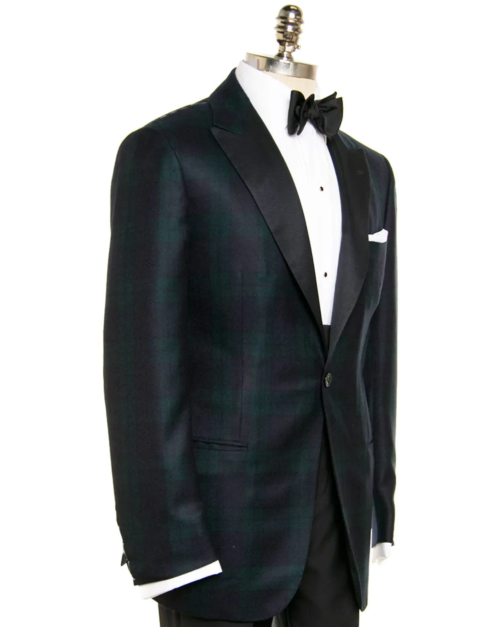 Blackwatch Peak Lapel Smoking Jacket