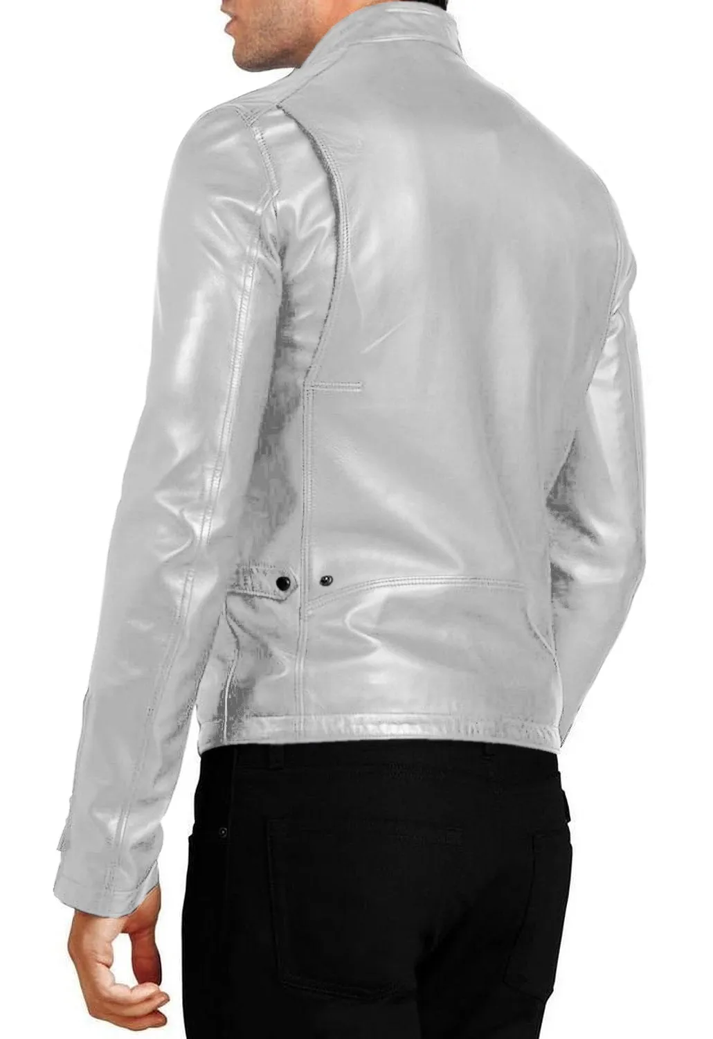 Blazara Maroon Biker Leather Jacket