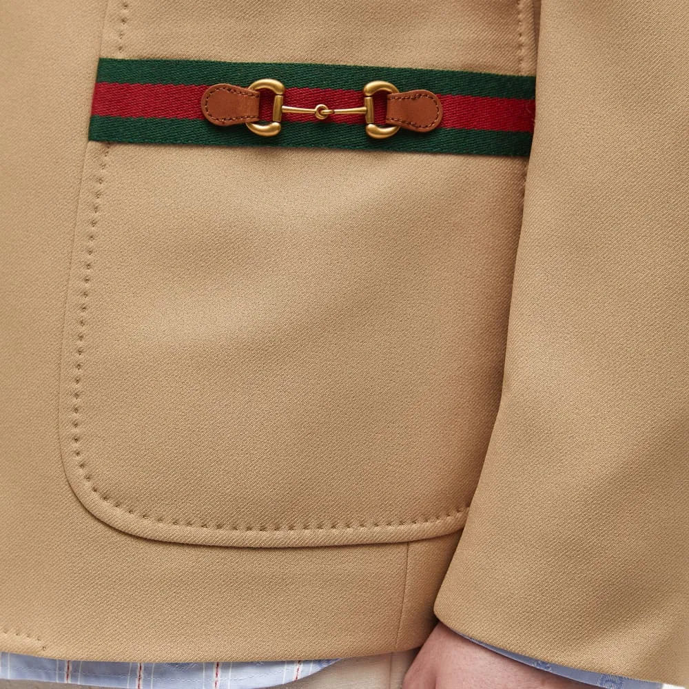 Blazer with Gucci logo