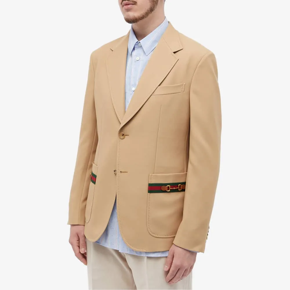 Blazer with Gucci logo