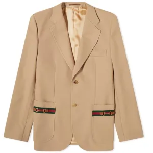 Blazer with Gucci logo