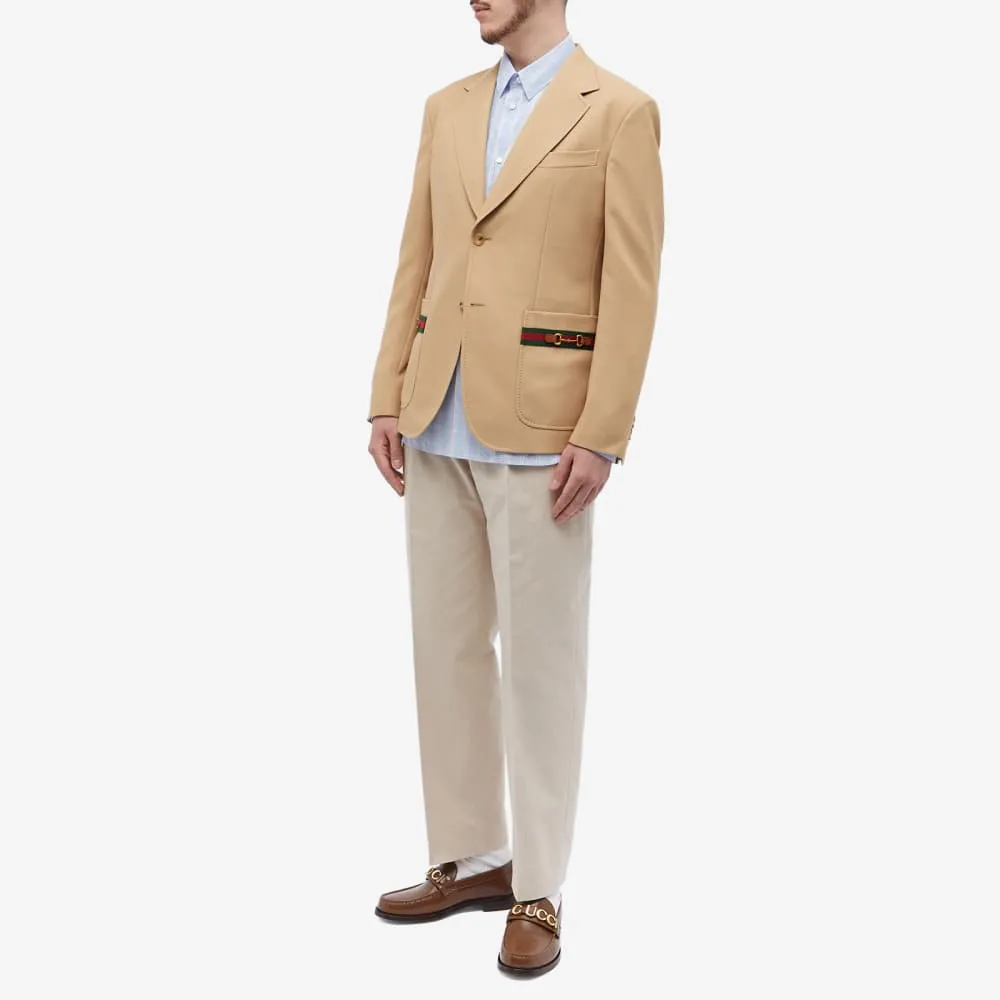 Blazer with Gucci logo