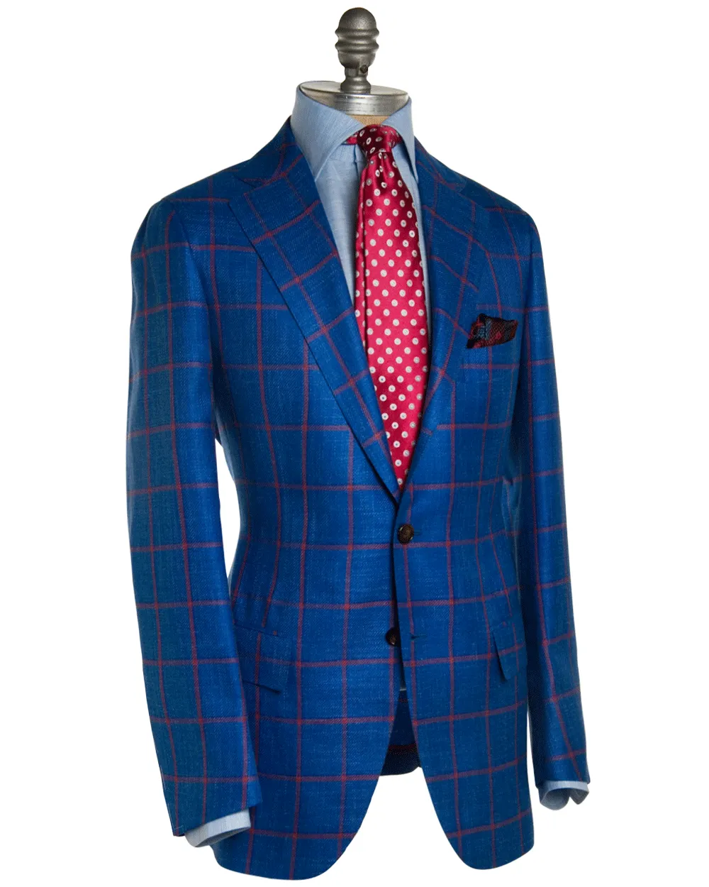 Blue and Orange Windowpane Sportcoat