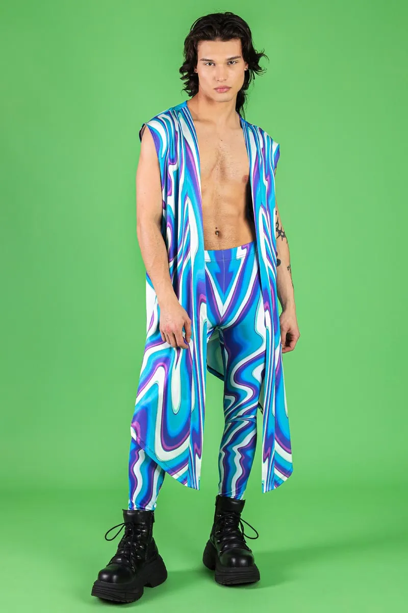 Blue Currents Men's Kimono