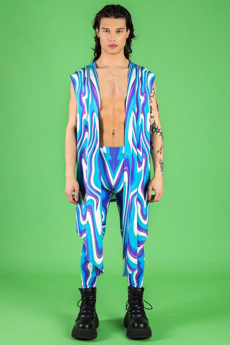Blue Currents Men's Kimono