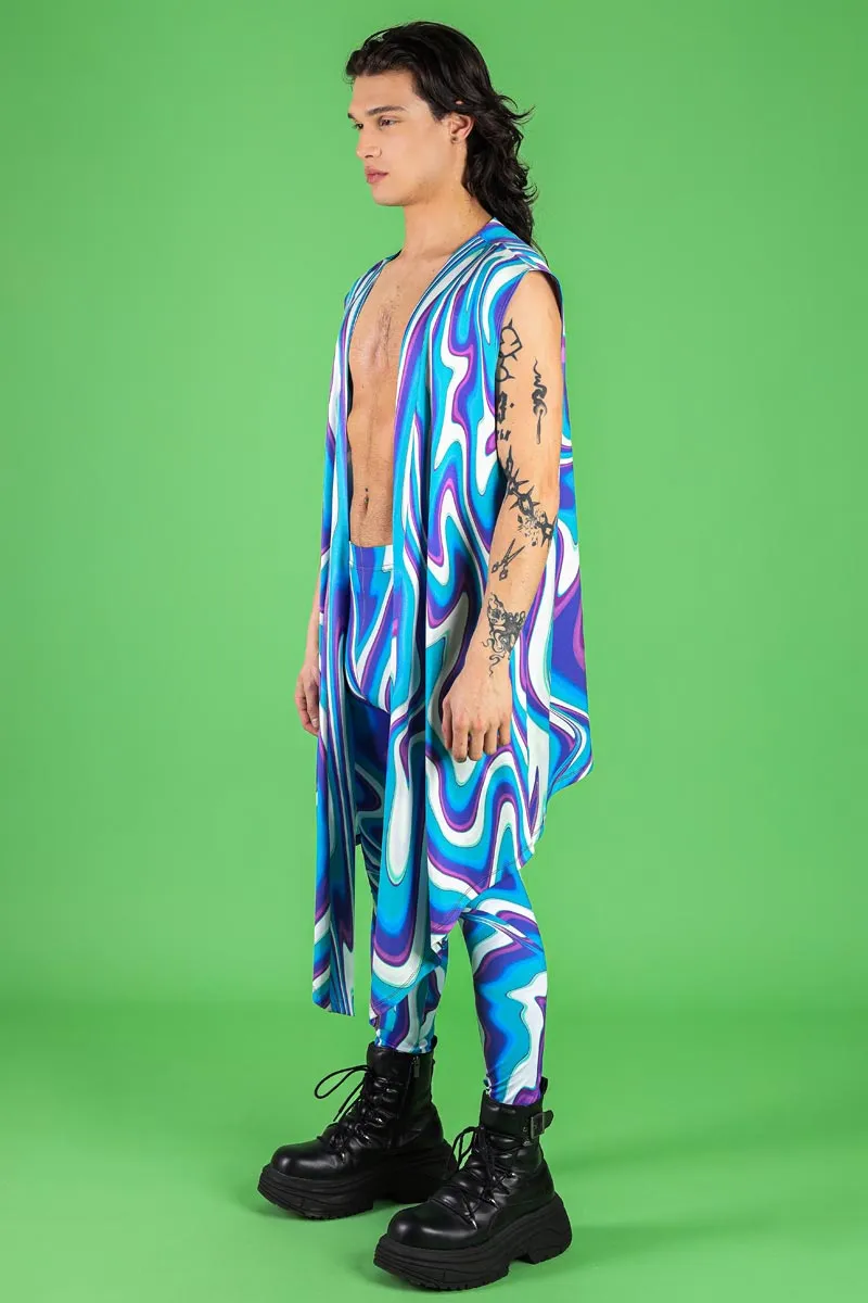 Blue Currents Men's Kimono
