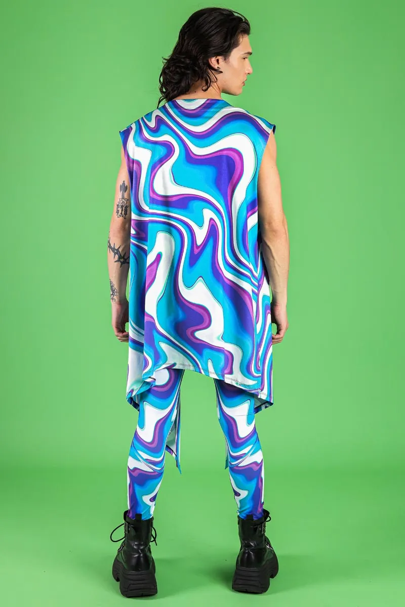 Blue Currents Men's Kimono