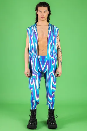 Blue Currents Men's Kimono