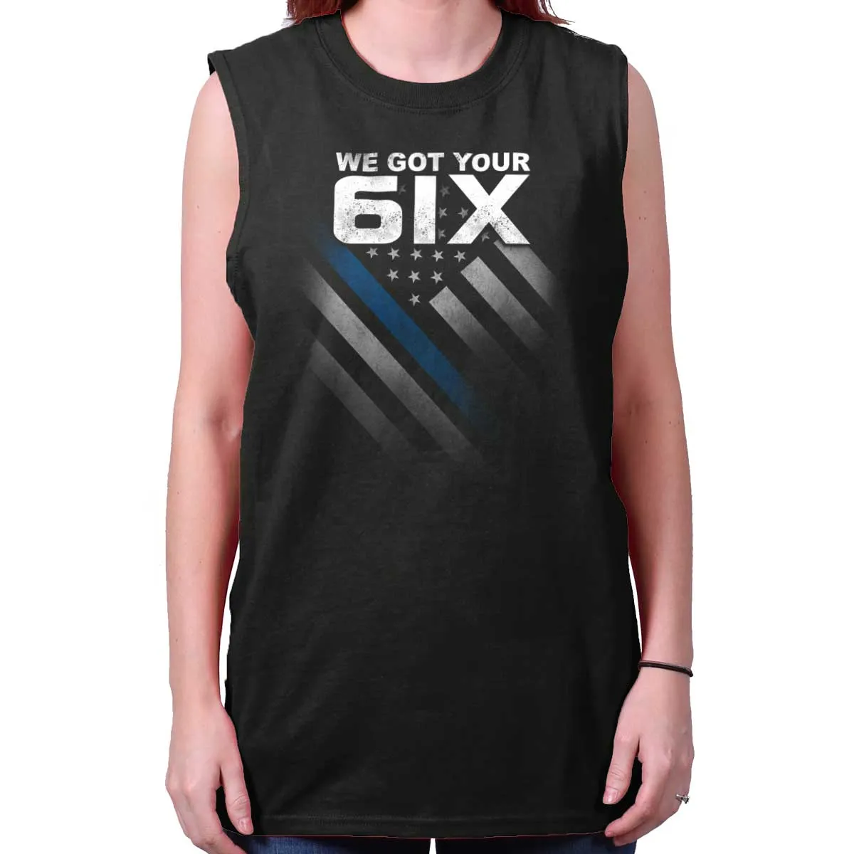 Blue Lives Matter 6 Sleeveless T-Shirt
