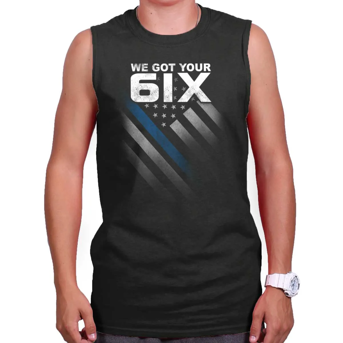 Blue Lives Matter 6 Sleeveless T-Shirt