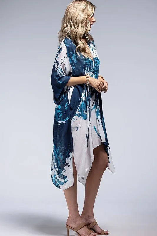 Blue Tones Lightweight Kimono