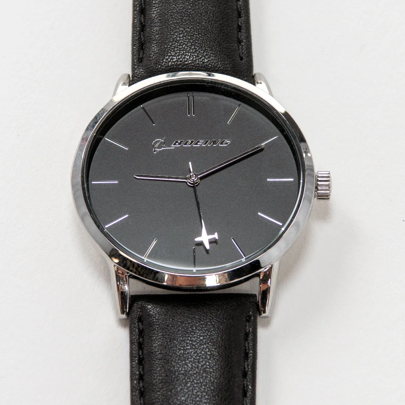 Boeing Silver Rotating Airplane Watch